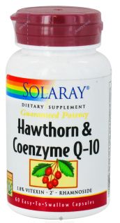 Solaray   Hawthorn & Coenzyme Q 10 Guaranteeed Potency   60 Capsules