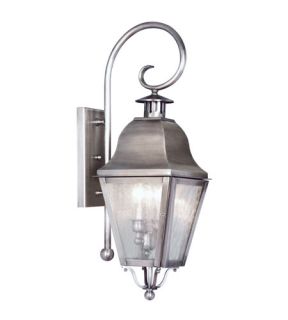 Amwell 2 Light Outdoor Wall Lights in Vintage Pewter 2551 29