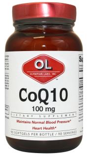 Olympian Labs   Coenzyme Q10 100 mg.   90 Softgels