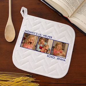 Personalized Photo Potholder   Three Pictures
