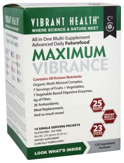 Vibrant Health   Maximum Vibrance 10 Packets   8.29 oz.