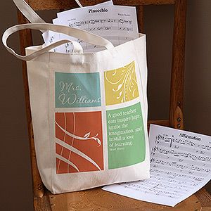 Personalized Teacher Tote Bags   Inspiration