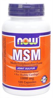 NOW Foods   MSM 1000 mg.   120 Capsules