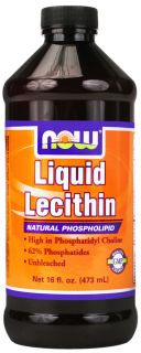 NOW Foods   Liquid Lecithin Natural Phosholipid   16 oz.