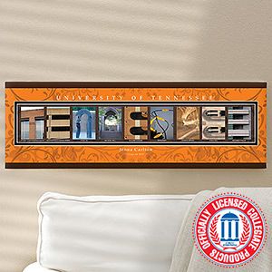 Personalized Campus Photo Letter Art   University of Tennessee