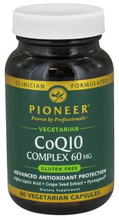 Pioneer   CoQ10 Complex Vegetarian 60 mg.   60 Vegetarian Capsules