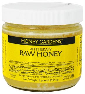 Honey Gardens Apiaries   Apitherapy Raw Honey   1 lb.