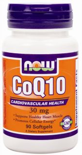 NOW Foods   CoQ10 Cardiovascular Health 30 mg.   90 Softgels