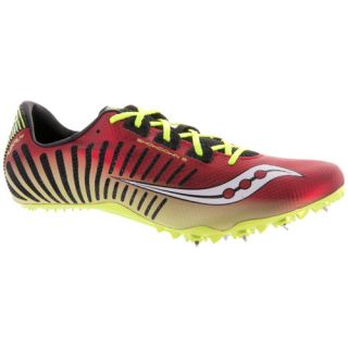 Saucony Showdown 2 Sprint Spike Saucony Mens Running Shoes Red/Citron