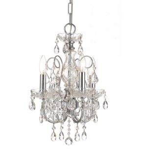 Imperial 4 Light Mini Chandeliers in Polished Chrome 3224 CH CL SAQ