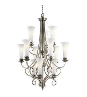 Abbeyville 12 Light Chandeliers in Brushed Pewter 42156BPT