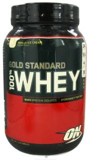 Optimum Nutrition   100% Whey Gold Standard Protein Vanilla Ice Cream   2 lbs.