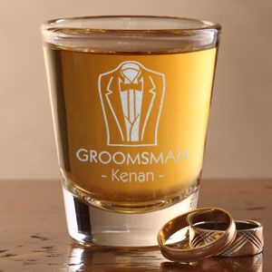 Personalized Wedding Party Shot Glass