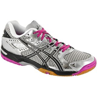 ASICS GEL Rocket 6 ASICS Womens Indoor, Squash, Racquetball Shoes Silver/Black