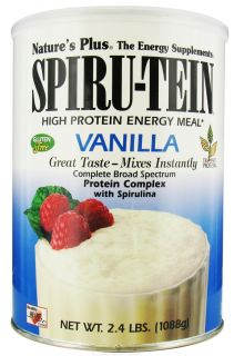 Natures Plus   Spiru Tein High Protein Energy Meal Vanilla   2.4 lbs.