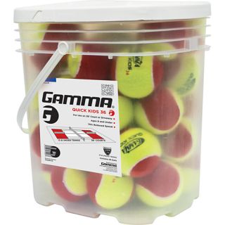 Gamma Quick Kids 36 Felt Bucket of 36 Gamma Tennis Balls