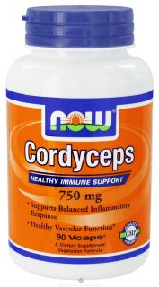 NOW Foods   Cordyceps 750 mg.   90 Vegetarian Capsules