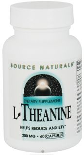 Source Naturals   L Theanine 200 mg.   60 Capsules