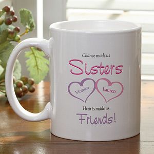 Personalized Coffee Mug Gifts For Sister   My Sister, My Friend