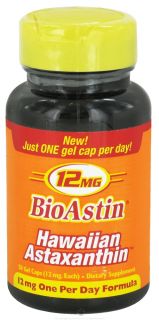 Nutrex Hawaii   BioAstin Hawaiian Astaxanthin 12 mg.   50 Gelcaps