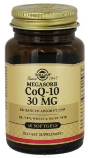 Solgar   MegaSorb CoQ 10 Enhanced Absorption 30 mg.   30 Softgels