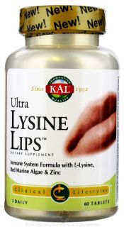 Kal   Ultra Lysine Lips   60 Tablets