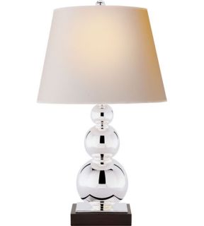 E.F. Chapman Stacked 1 Light Table Lamps in Polished Silver SL3805PS NP