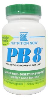 Nutrition Now   PB 8 Pro Biotic Acidophilus for Life   120 Vegetarian Capsules