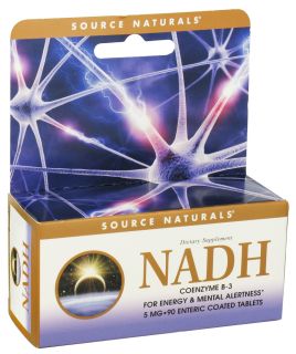 Source Naturals   NADH 5 mg.   90 Enteric Coated Tablets