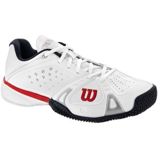 Wilson Rush Pro Clay Wilson Mens Tennis Shoes White/Red/Coal