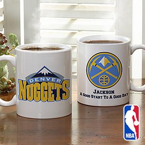 Personalized Basketball Coffee Mugs   NBA Team Logo