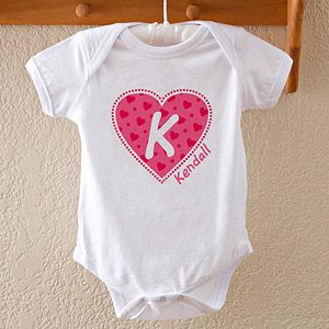 Personalized Baby Bodysuits   All My Heart