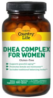 Country Life   DHEA Complex For Women   60 Vegetarian Capsules Formerly Biochem