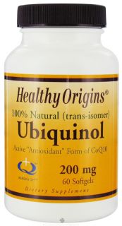 Healthy Origins   Ubiquinol Kaneka QH 200 mg.   60 Softgels