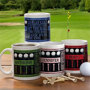 Personalized Golf Coffee Mug   Go Play Golf