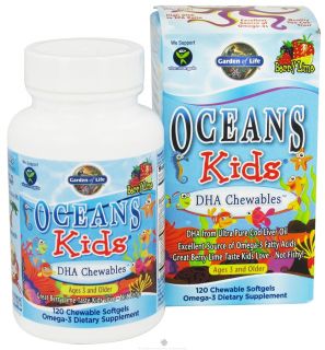 Garden of Life   Oceans Kids DHA Chewables Berry Lime   120 Softgels