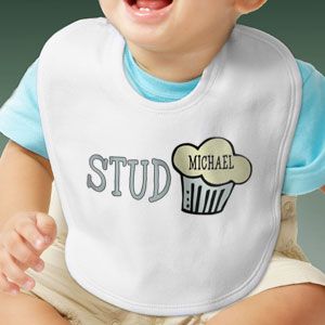Personalized Baby Bib   Stud Muffin