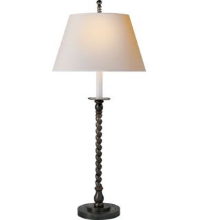 E.F. Chapman Spiral 1 Light Table Lamps in Bronze With Wax CHA8457BZ NP