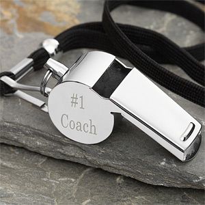Personalized Stainless Steel Coach Whistle