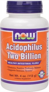 NOW Foods   Acidophilus 2 Billion   4 oz.