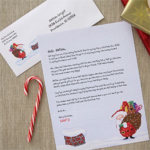 Personalized Christmas Letter from Santa   On The Rooftop