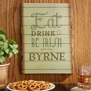 Personalized Wall Plaques   Eat, Drink & Be Irish