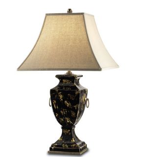 Desmond 1 Light Table Lamps in Black Tortoise/Brass 6489