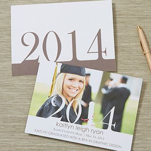 Personalized Photo Graduation Announcements   Proud Graduate   Horizontal