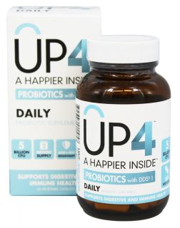 UP4   Daily Probiotic Supplement with DDS 1   60 Vegetarian Capsules