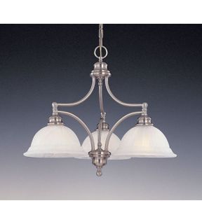 Neo Classic 3 Light Chandeliers in Brushed Steel F1648/3BS