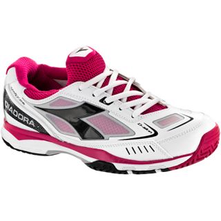 Diadora Speed Pro ME Diadora Womens Tennis Shoes White/Black/Bright Rose