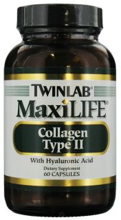 Twinlab   MaxiLife Collagen Type II with Hyaluronic Acid   60 Capsules Formerly Chicken Collagen
