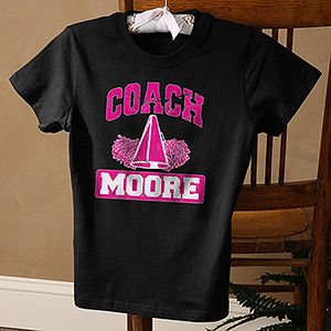 Personalized Sports Coach Ladies Black T Shirt   15 Sports