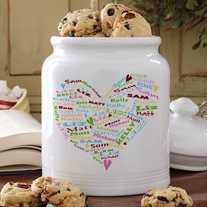 Personalized Cookie Jars   Her Heart Of Love